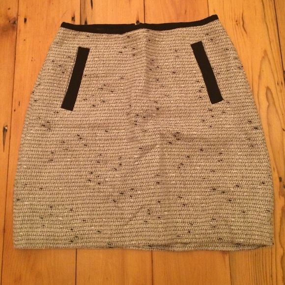 Banana Republic Metallic Tweed Skirt