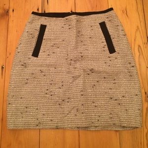 Banana Republic Metallic Tweed Skirt