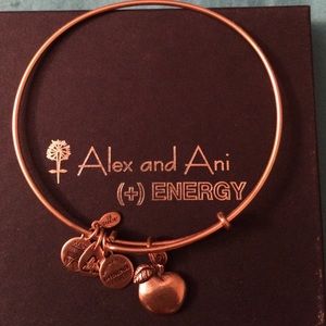 Alex & Ani gold apple bracelet