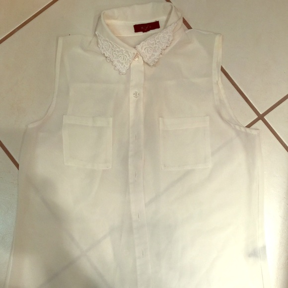 Cute sheer with blouse!