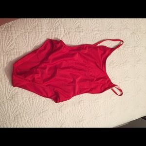 Swim - Red one piece bathing suit Swim - Red one piece bathing suit
