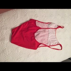 Swim - Red one piece bathing suit Swim - Red one piece bathing suit
