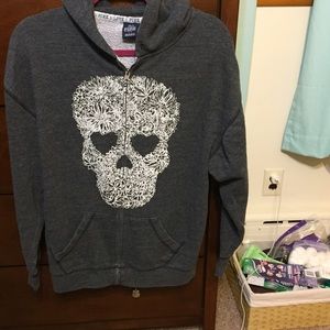 Small grey skull zip up from VS PINK