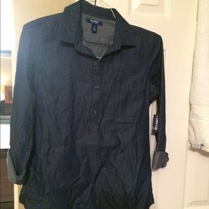 Denim Old Navy Popover Tunic