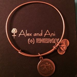 Alex & Ani gold Om bracelet