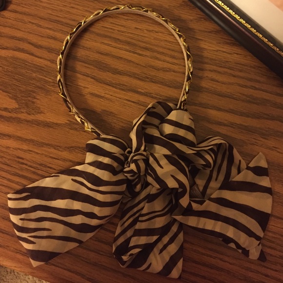 Cute brown zebra print headband💝