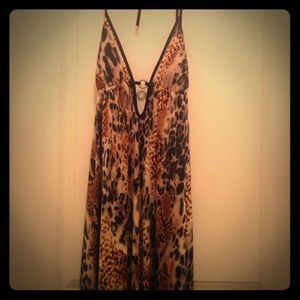 Foreplay- Sexy jungle maxi dress