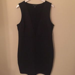 Sexy black mesh dress