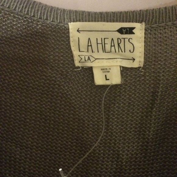 Grey Rib Cropped Sweater - Picture 3 of 4