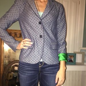 🎉SALE🎉 Fun blue polka dot blazer 💙