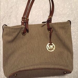 Michael Kors large canvas tote
