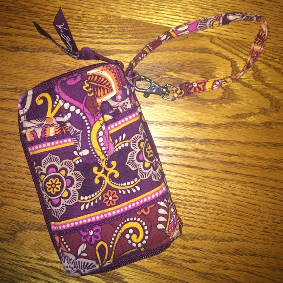 Purple Paisleys Very Bradley Wristlet
