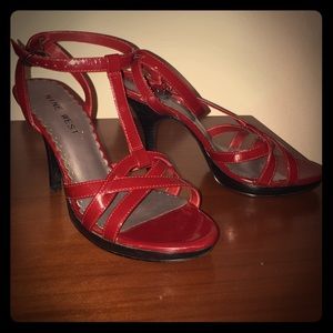 Red Patent leather heels perfect for dancing