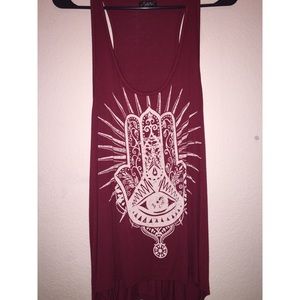 Hamsa maroon top