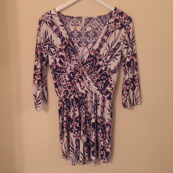 Multicolored floral romper