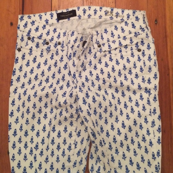 J. Crew Patterned Toothpick Pants - Picture 1 of 3