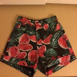 American apparel High waisted watermelon shorts