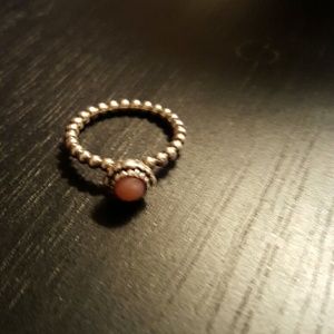 Pink Opal Pandora Ring
