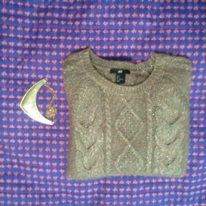 Super cute H&M sweater w/ Necklace!