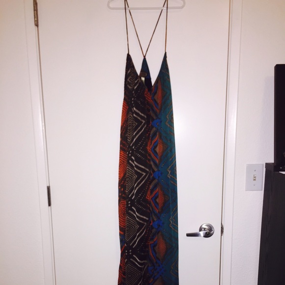 RVCA tribal print maxi dress (sz. XS)