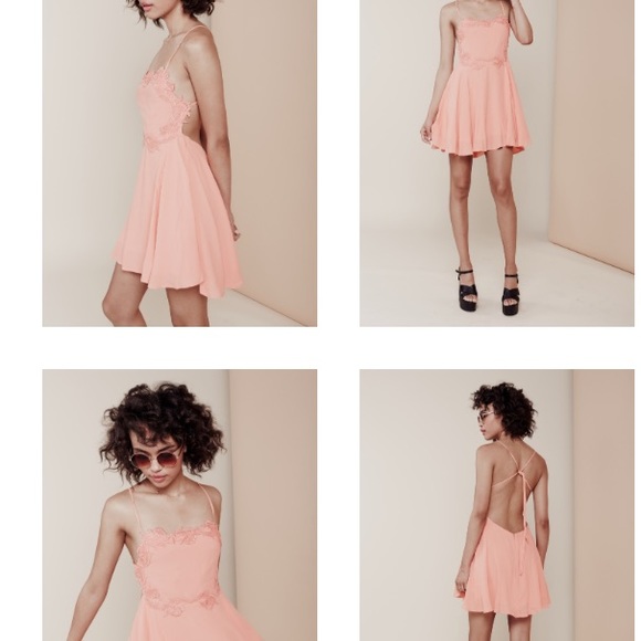 Peach nectar Sahara mini dress - Picture 2 of 4