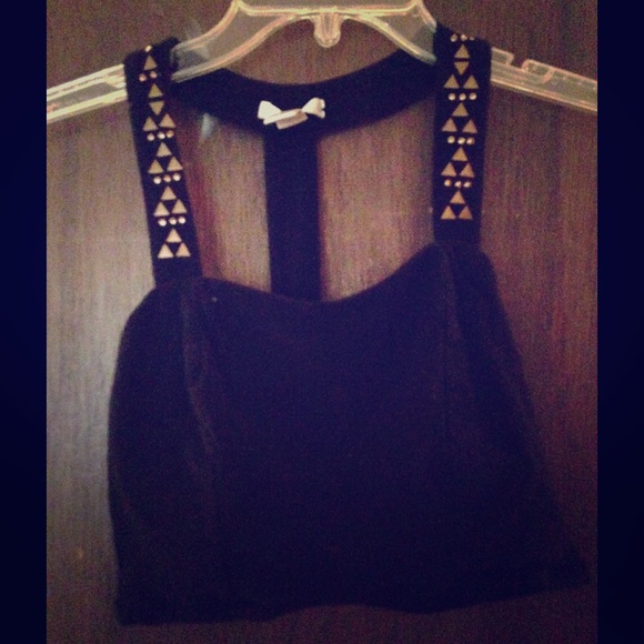 Bozzolo Other - BOZZOLO studded bralett/crop top