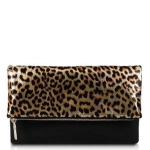 Leopard Gold Clutch