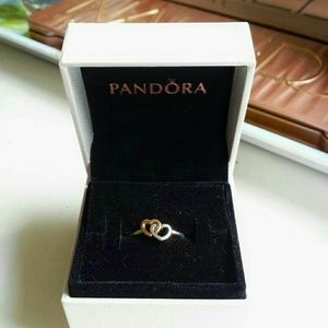 Pandora ring gold and silver
