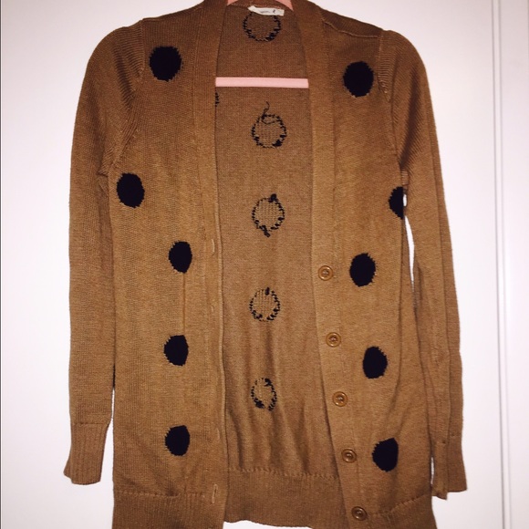 Teaspoon brown polka dot cardigan (sz. XS)