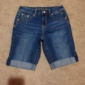 Brand-new justice jean shorts. Kids size 12