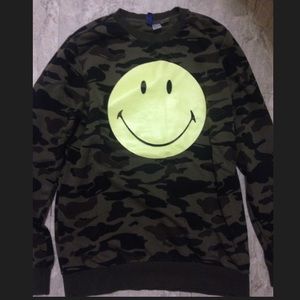 Smiley face sweat shirt