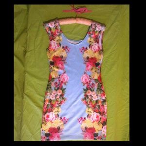 Floral bodycon