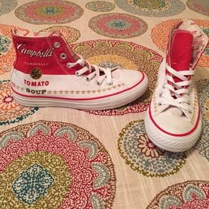 Andy Warhol Campbell's tomato soup converse