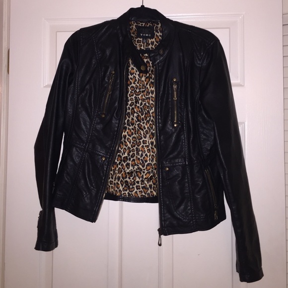TCEC Black Leather Jacket