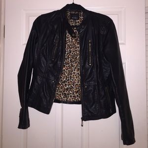 TCEC Black Leather Jacket