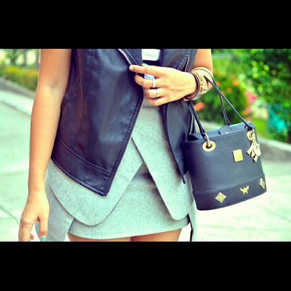 Origami Wrap Skirt Gray