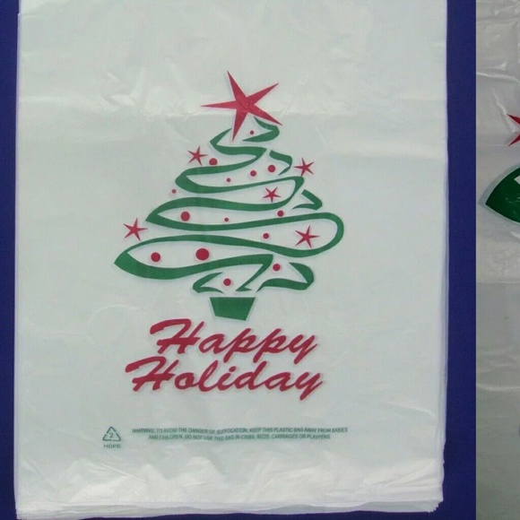 Happy holidays t shirt bag meduim size