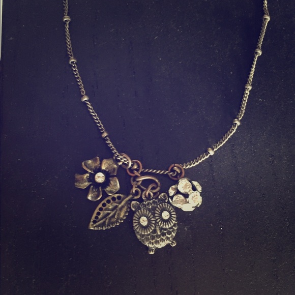 Short multi charm necklace!