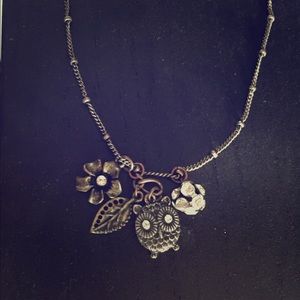 Short multi charm necklace!