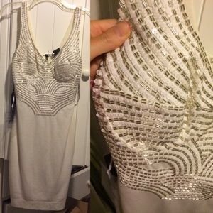 NWT Limited Edition beaded sequin bebe dress