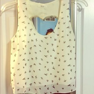 Cute Tank Top with Birds