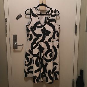 Plus Size Paint Stroke Dress