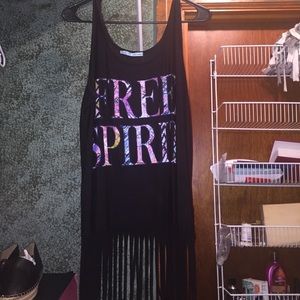 Fringe free spirit top