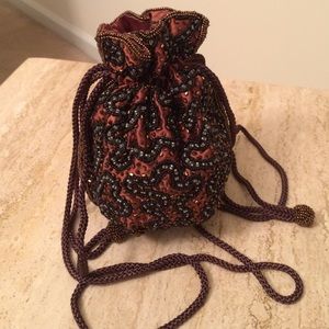 Beaded Vintage bag with shoulder strap. MD was $25