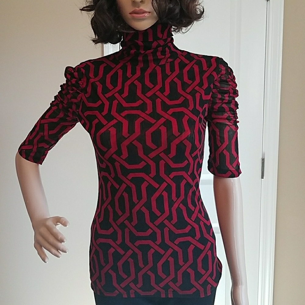 INC 100% Sexy NYLON FITTED TURTLE NECK