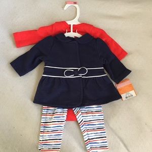3 Piece Newborn Sailor Girl Set