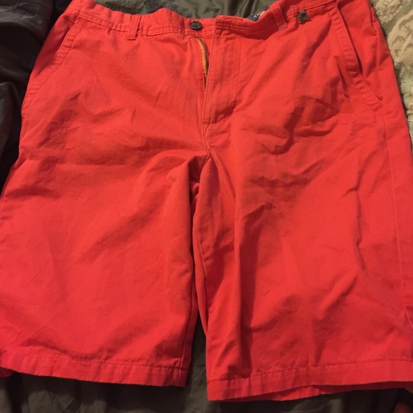 Modern amusement shorts size 34 reddish orange