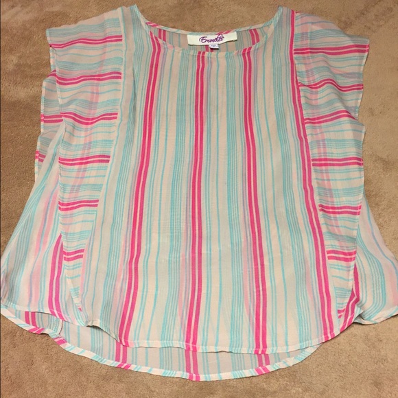 Sheer striped top - Picture 3 of 4