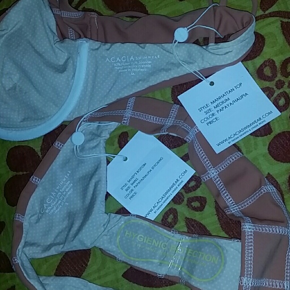 New acacia set papaya bikini manhattan sandy's M S - Picture 4 of 4