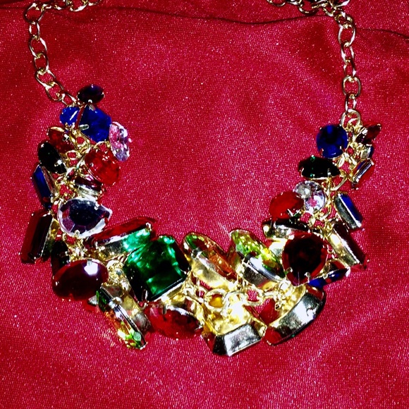 🔆Colorful Statement Fashion necklace - Picture 2 of 2